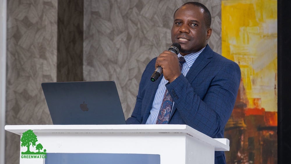Dr. Peter Davis Mutesasira delivering a presentation at the recently held Young Lawyers' training