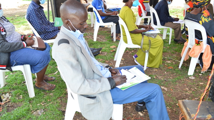Group Photo: Participants of the community dialogue at Rakai district headquarters
